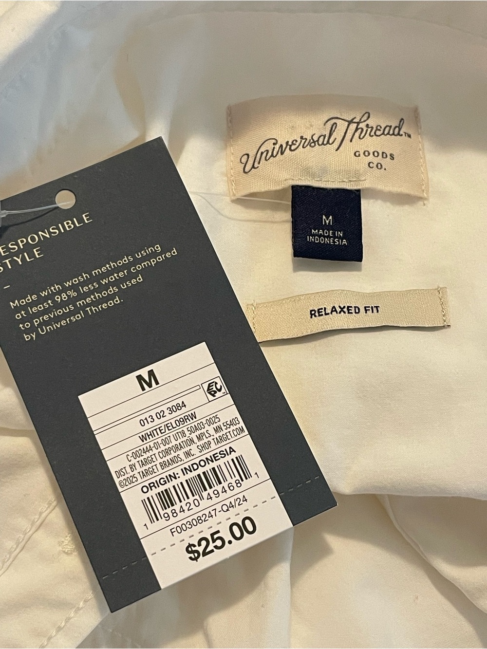 Universal Thread Relaxed Fit Cotton Blouse NWT - Picture 2 of 5